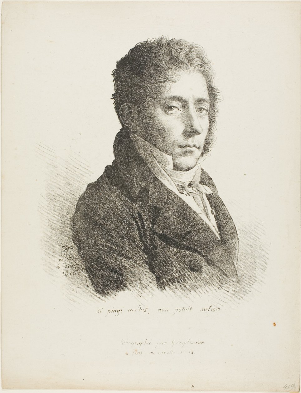 Porträtt av Coupin de la Couperie av Anne Louis Girodet de Roussy Trioson