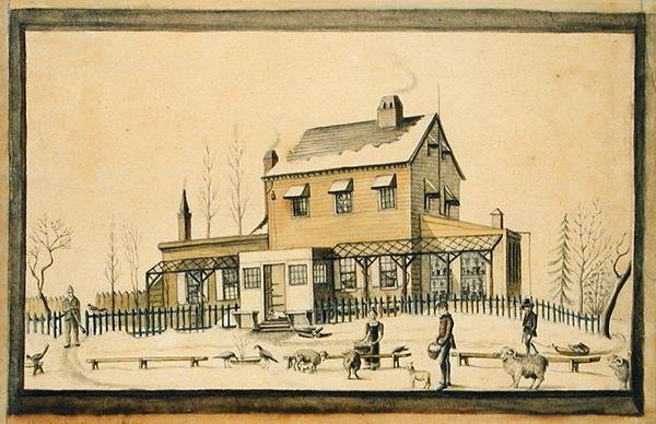 Angelica, vintern 1814 (akvarell och grafit på papper) av Anne Marguerite Hyde de Neuville
