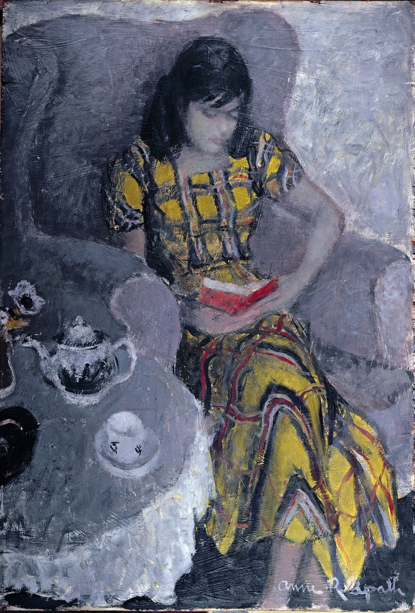 Eileen (olja på pannå) av Anne Redpath
