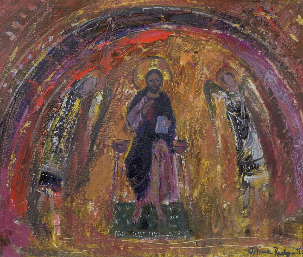 In a Chapel, Torcello (olja på duk) av Anne Redpath