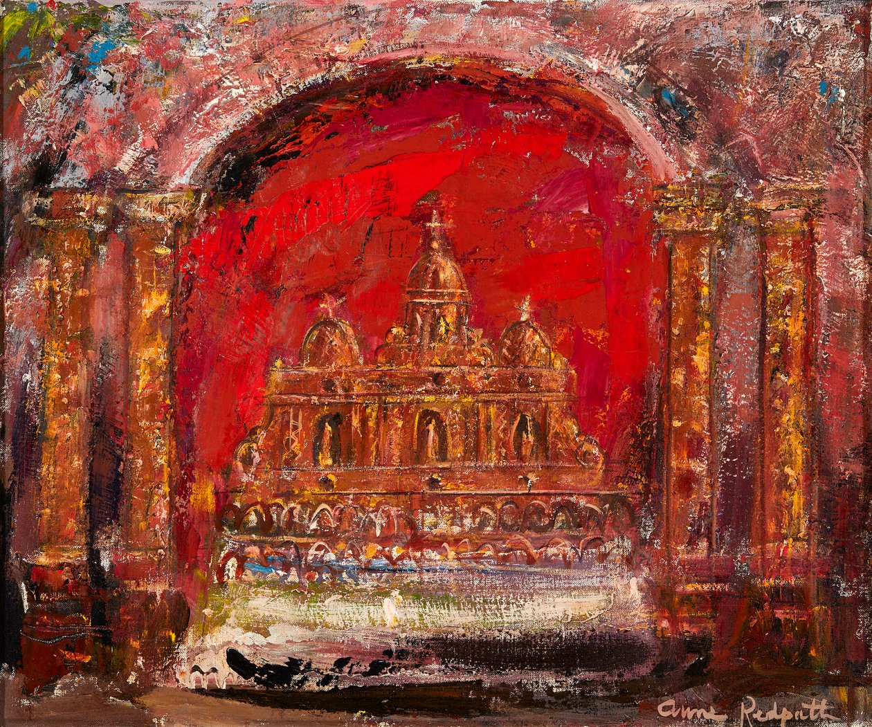 In a Church, St. Paul (olja på duk) av Anne Redpath