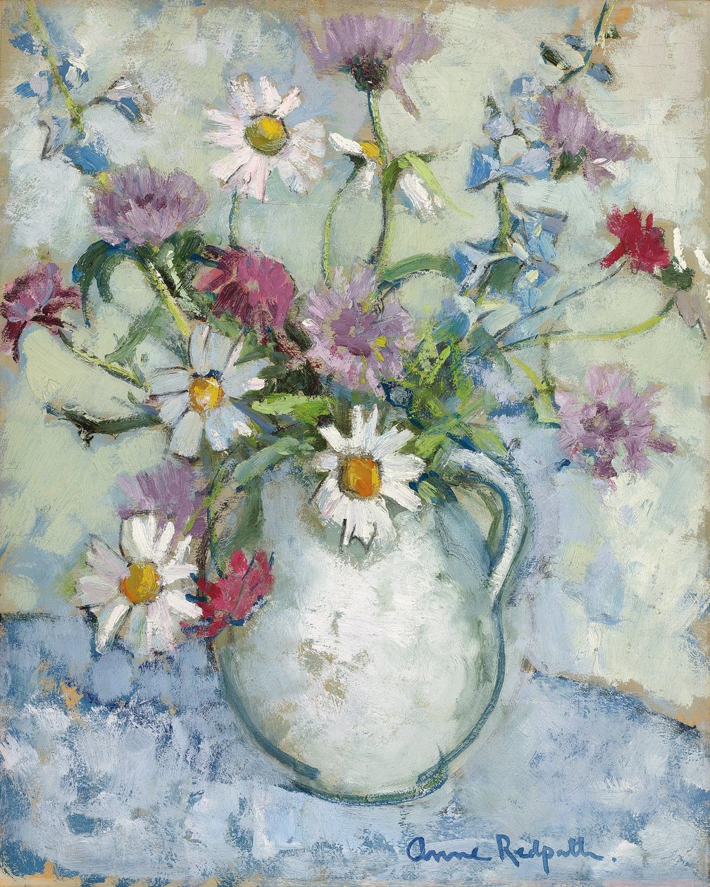 Sommarblommor i en kanna av Anne Redpath