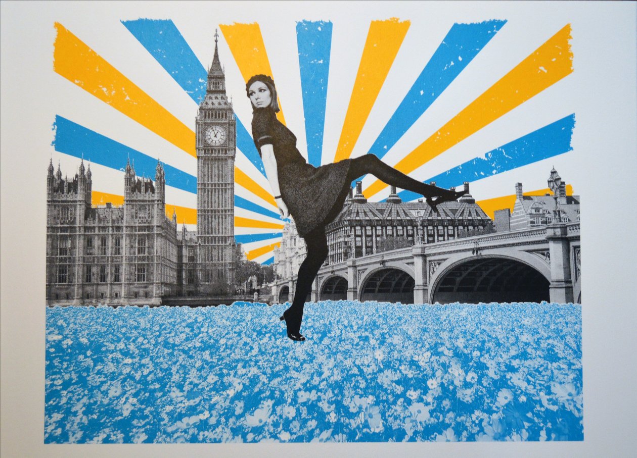 London Stride, 2018, Screentryck av Anne Storno