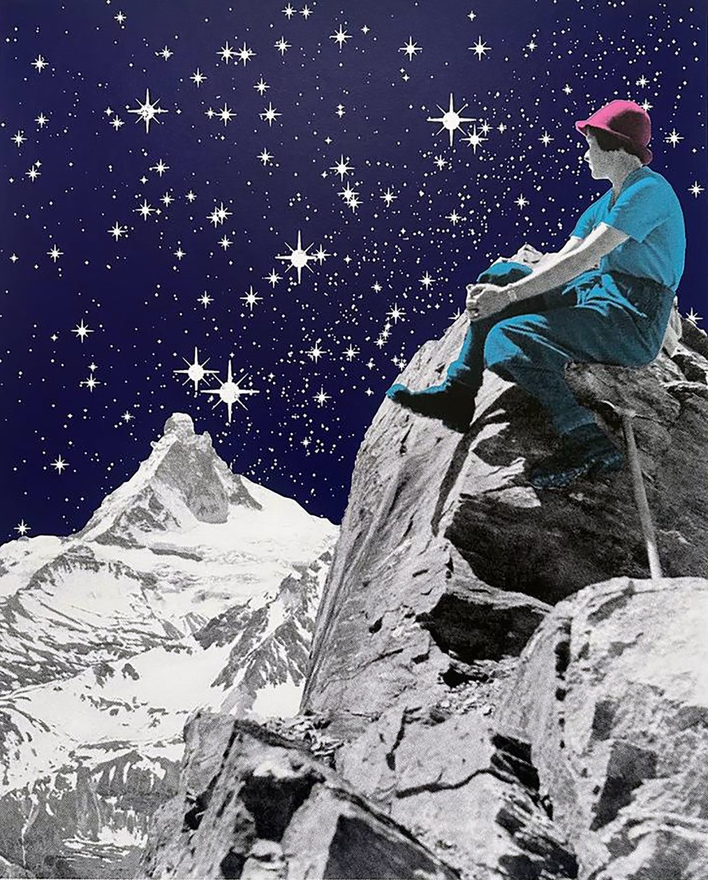 På toppen, 2023 (Screenprint) av Anne Storno