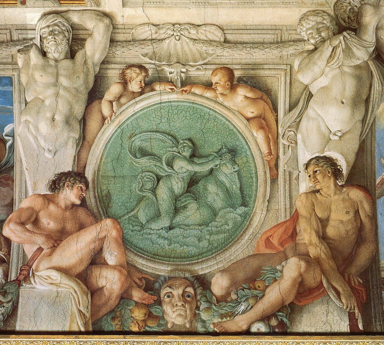 Farnese Gallery, Ceiling detail av Annibale Carracci