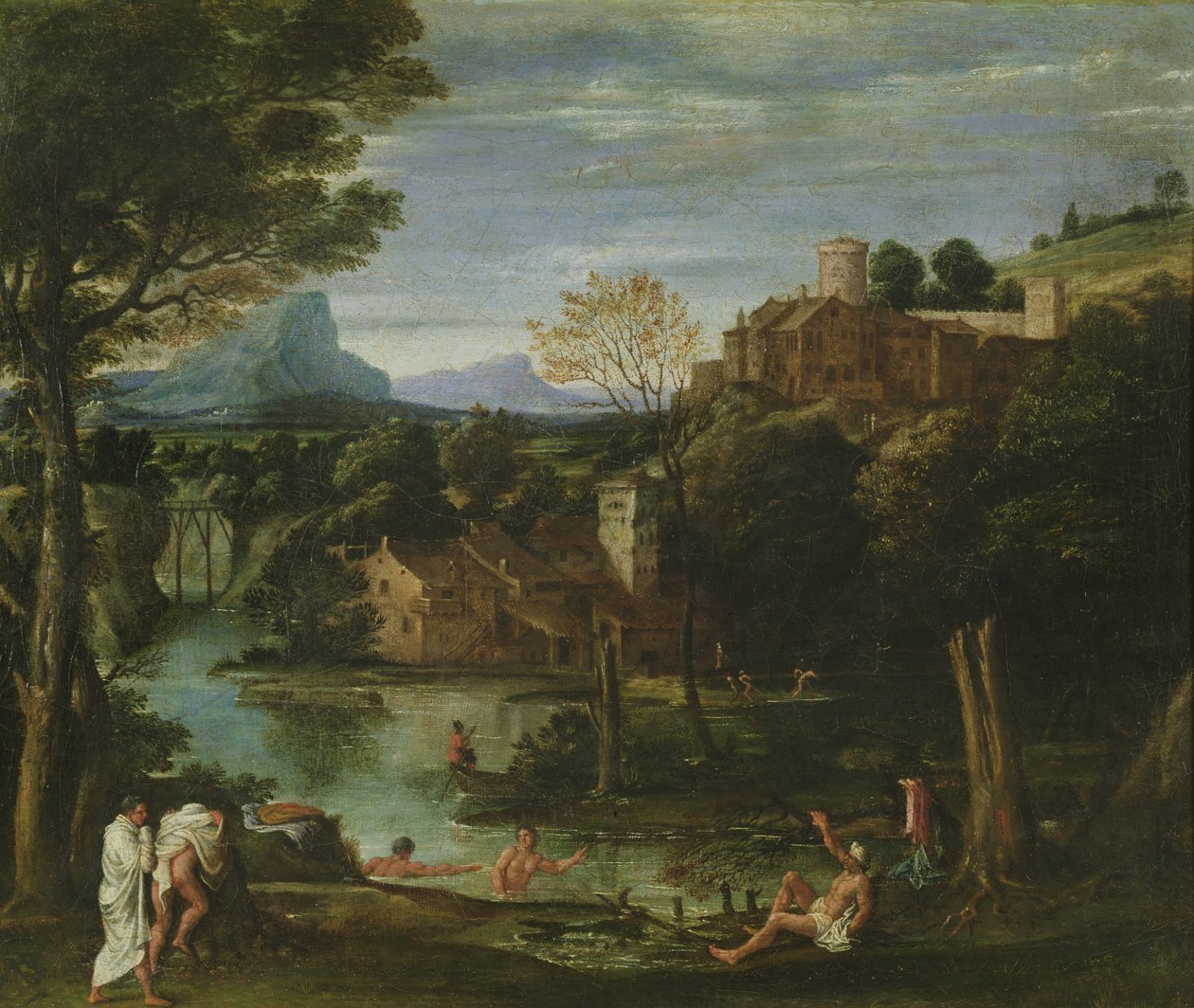Landskap, c.1602 av Annibale Carracci