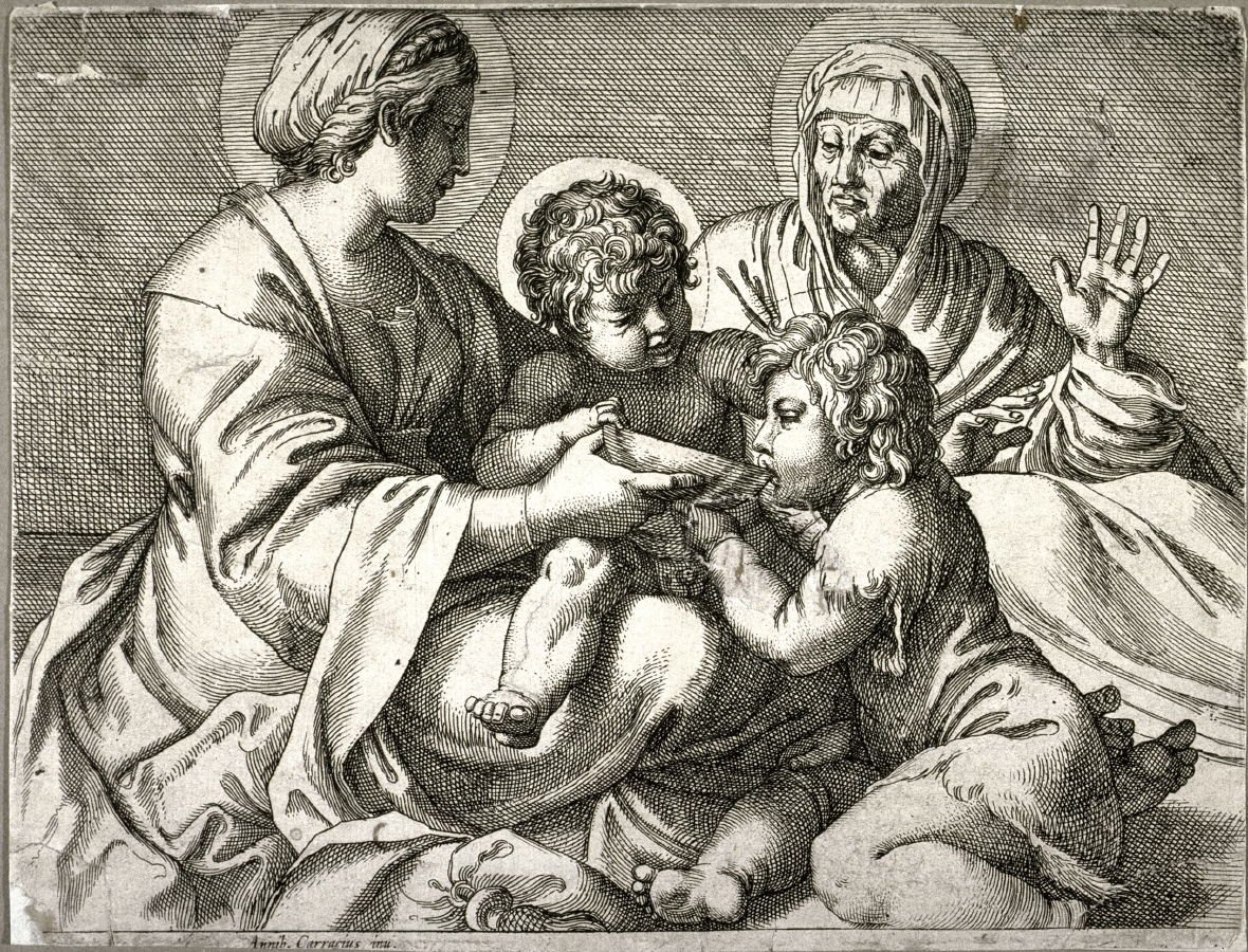 Madonna della scodella av Annibale Carracci