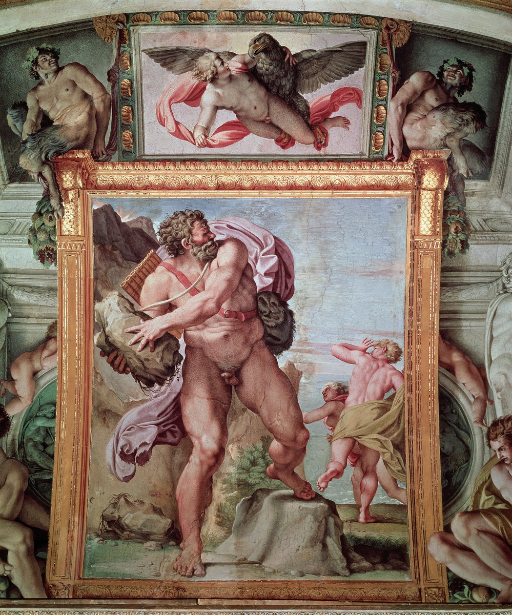 Polyphemus Attacking Acis and Galatea, 1597-1604 (detalj från 
