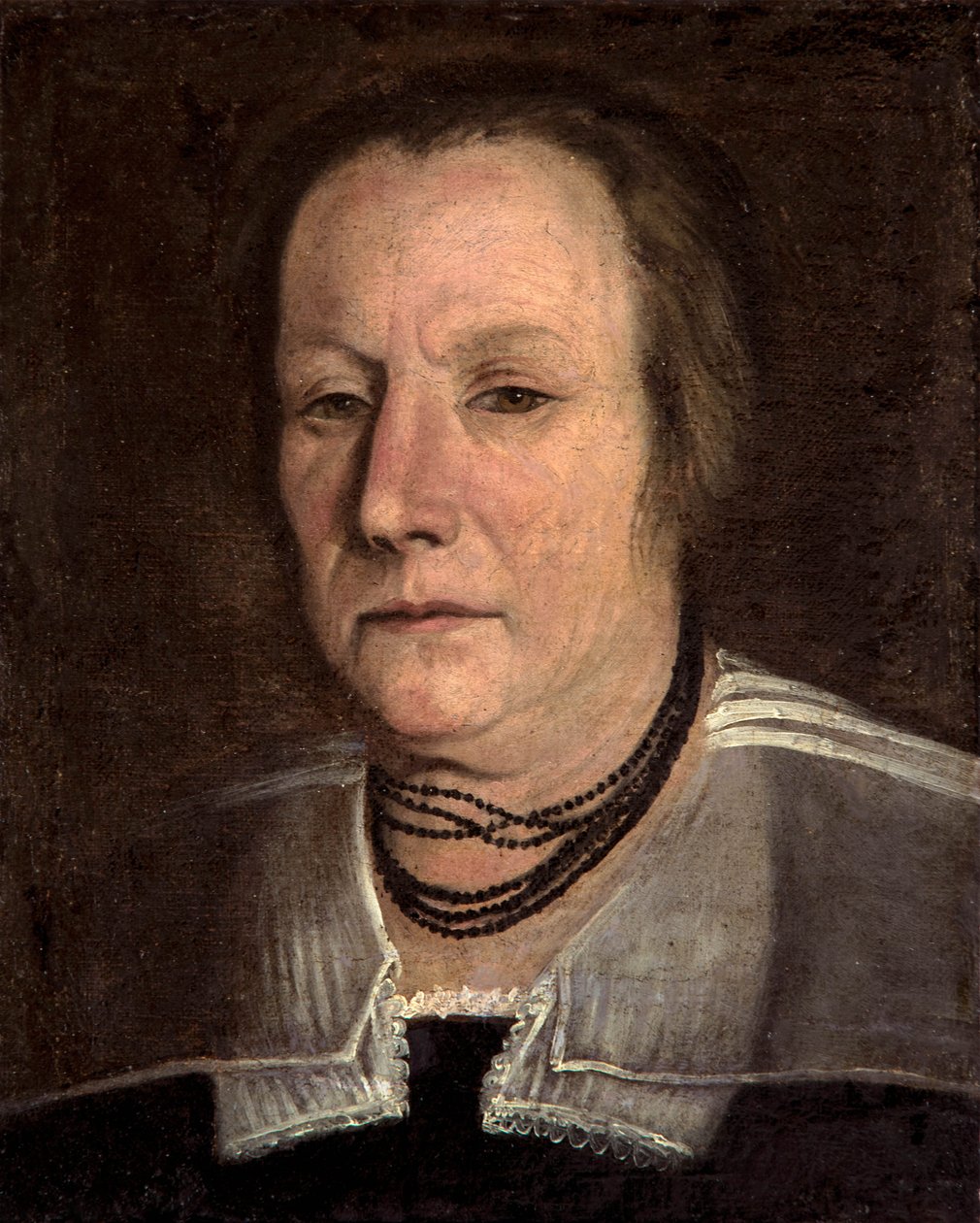 Portait of old woman av Annibale Carracci
