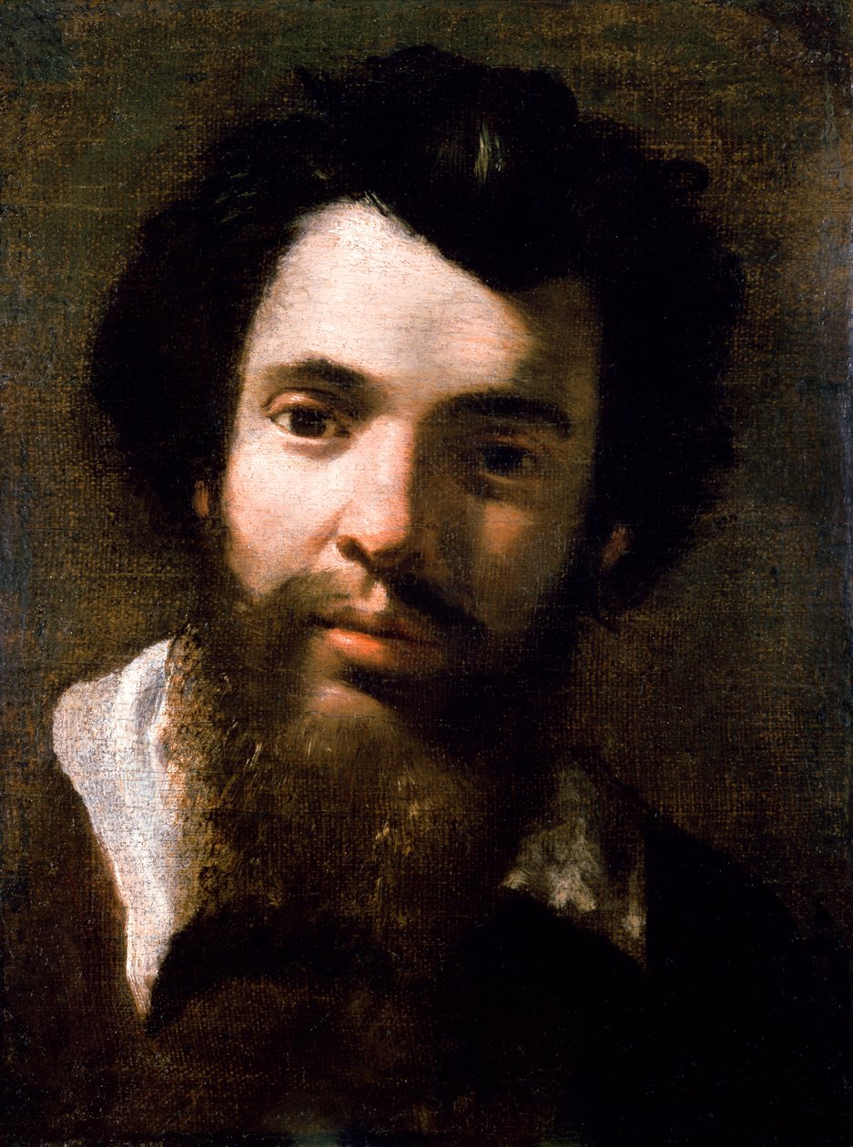 Porträtt av Agostino Carracci, bror till konstnären av Annibale Carracci