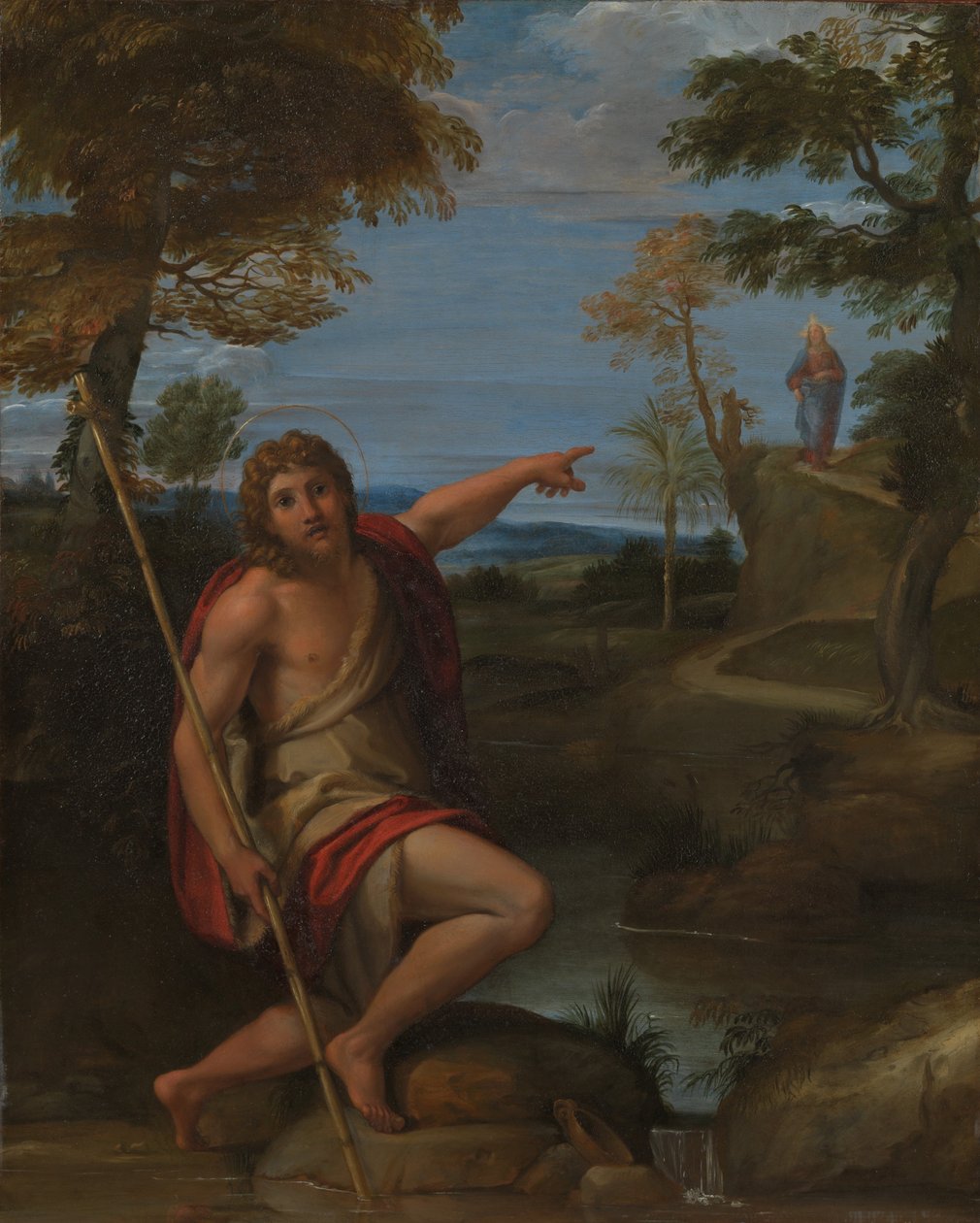 San Giovanni Battista testimone orsi av Annibale Carracci