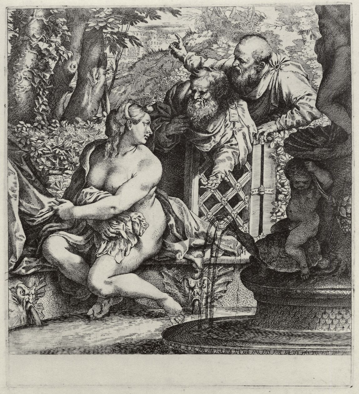Susanna and the Elders av Annibale Carracci