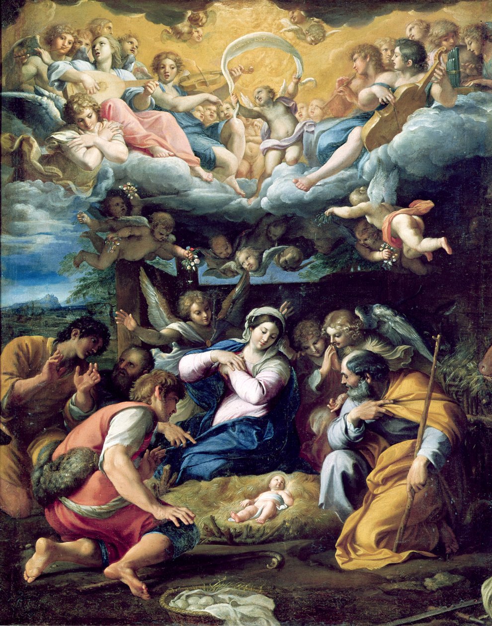 The Nativity, c.1596-98 swed av Annibale Carracci