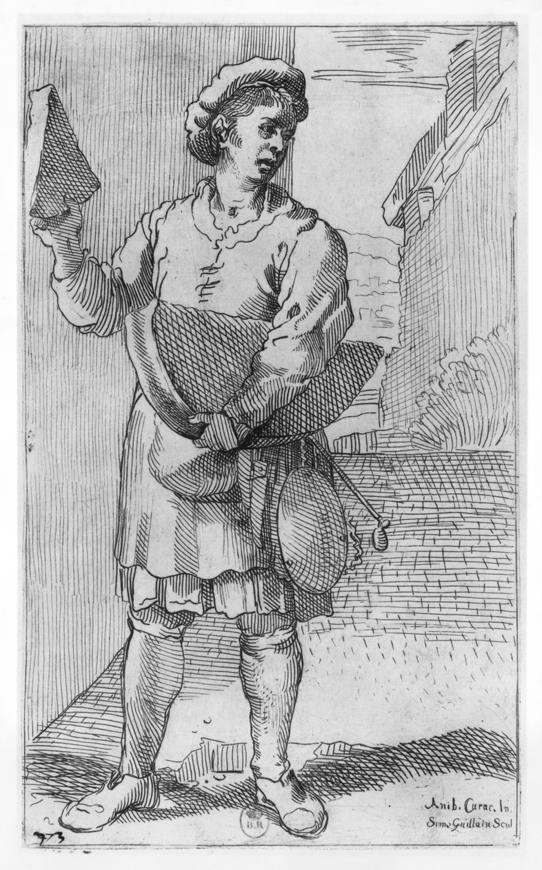 Säljaren av parmesanost av Annibale Carracci