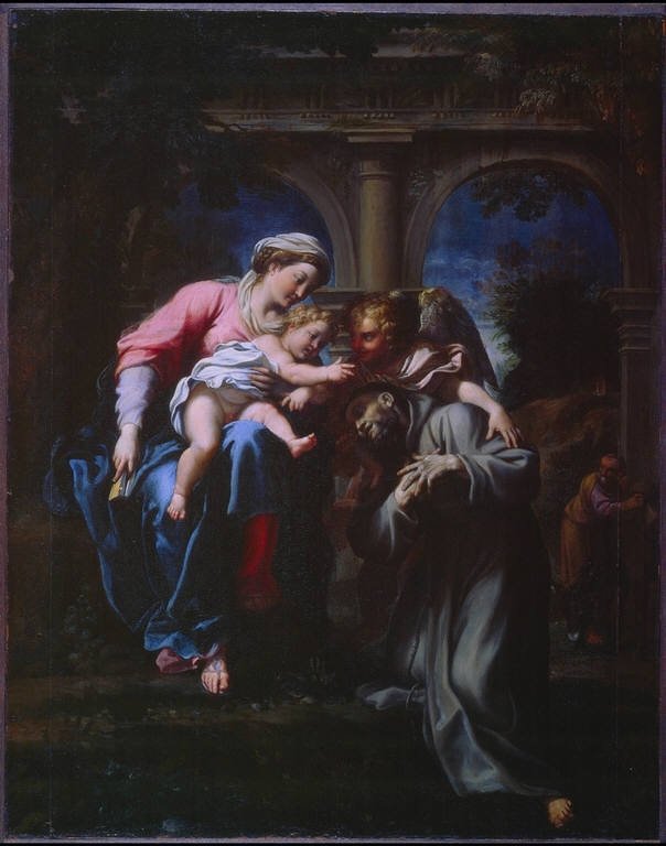 The Vision of St. Francis av Annibale Carracci