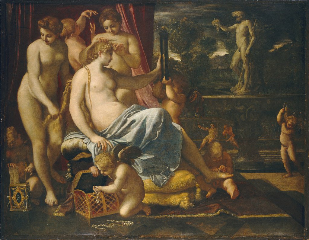 Venus Adorned by the Graces av Annibale Carracci