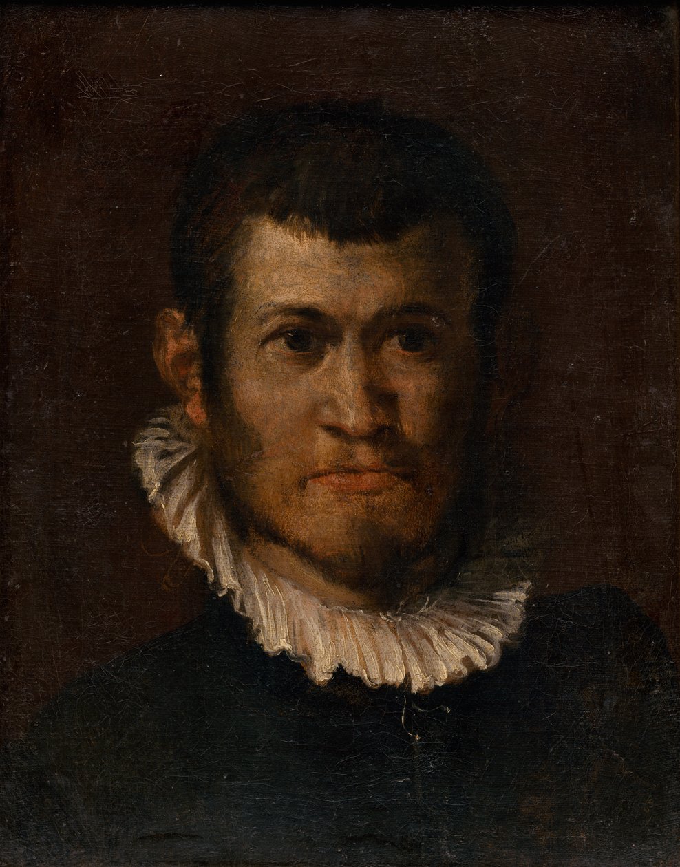 Undersökning av huvudet på en man av Annibale Carracci