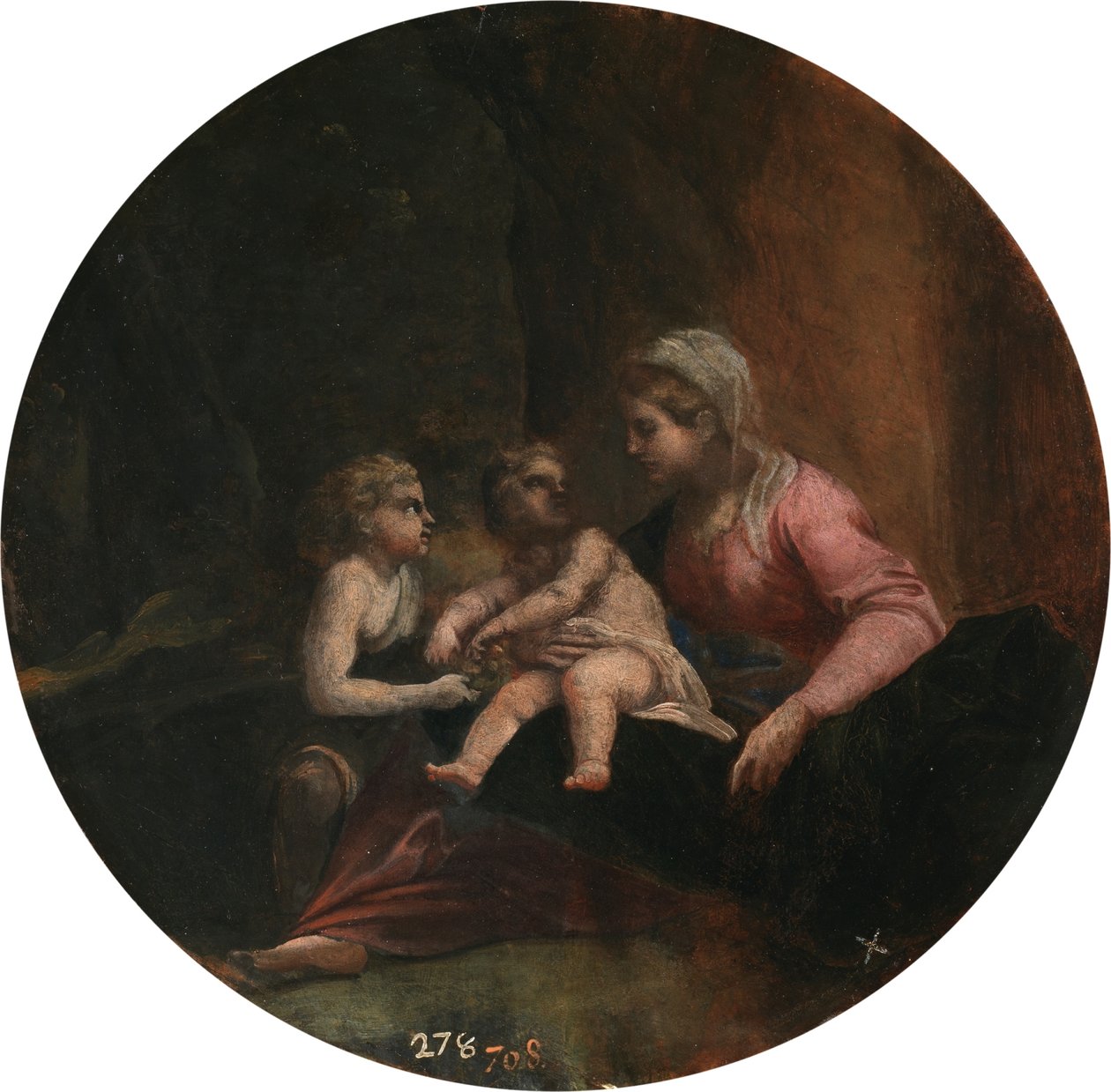 Carracci - Jungfrun med barnet och barnet Johannes Döparen, 1599 - 1600 av Annibale Carracci