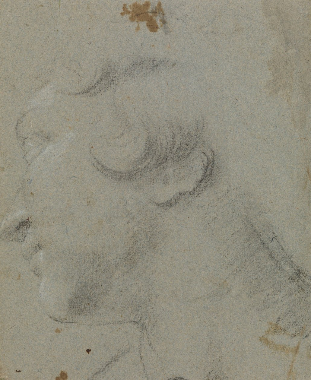 Carracci - S:ta Katarinas huvud, RCIN 902115 av Annibale Carracci