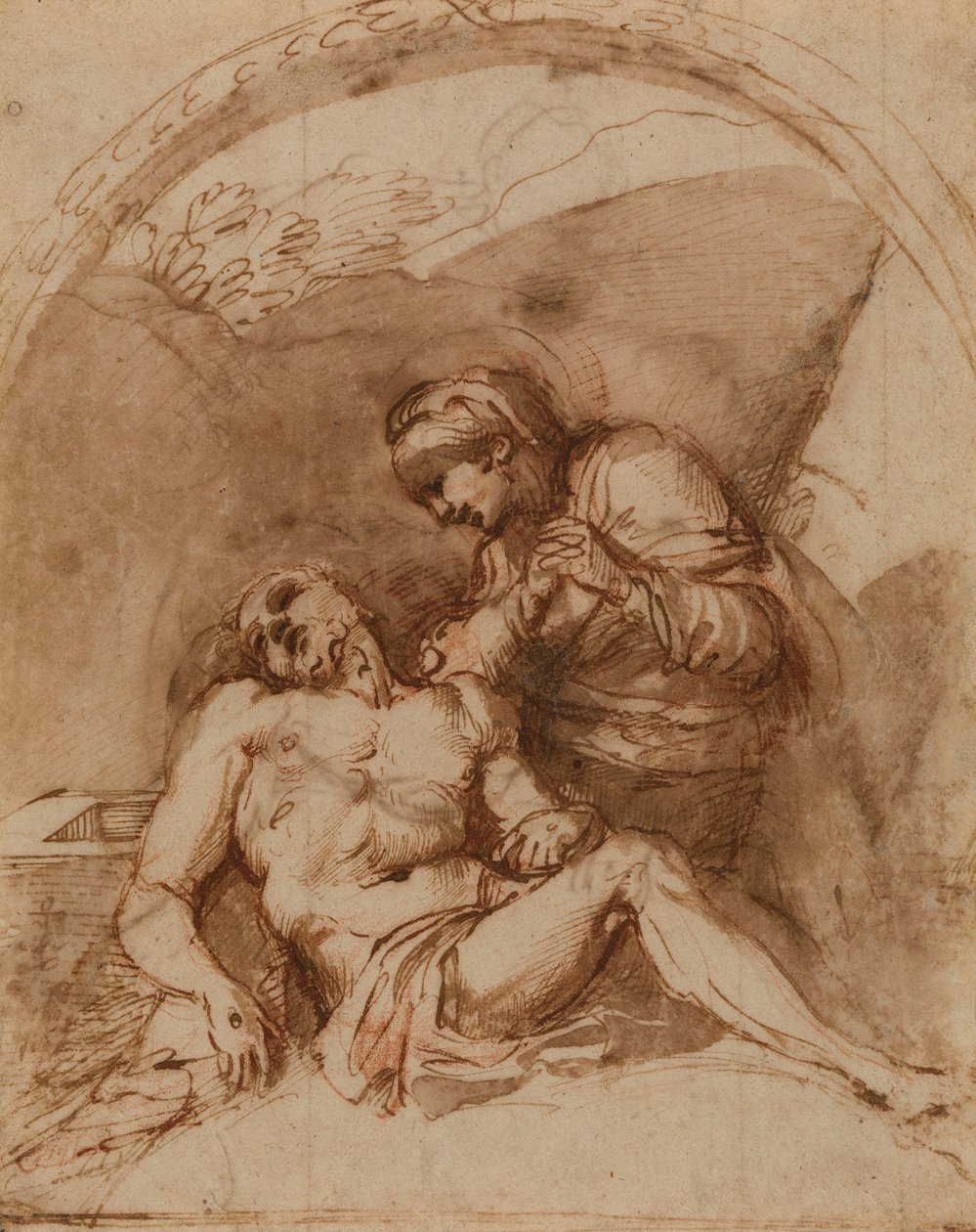 Carracci - r Pietà, RCIN 902169 av Annibale Carracci