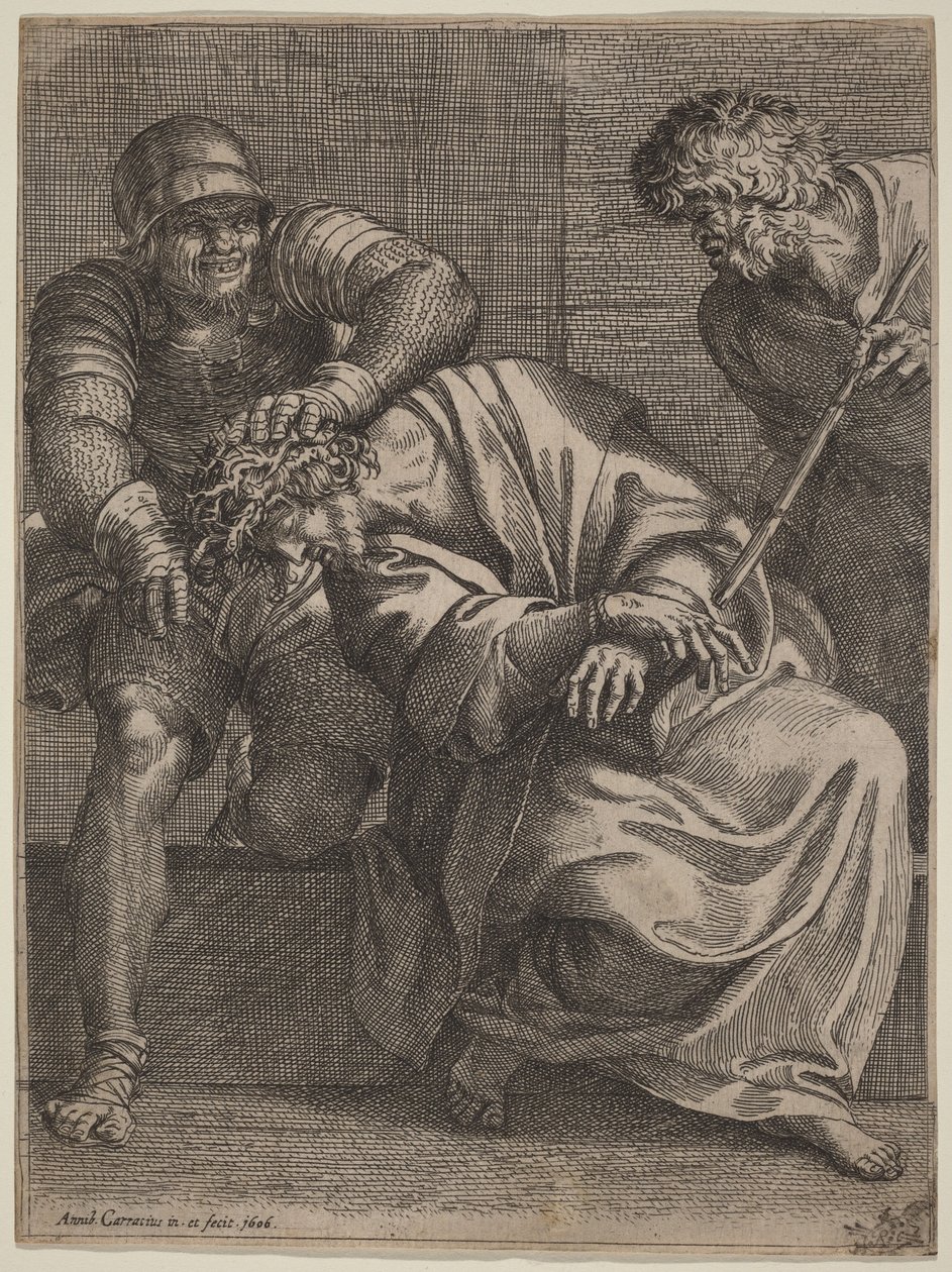 Kristus med törnekrona av Annibale Carracci