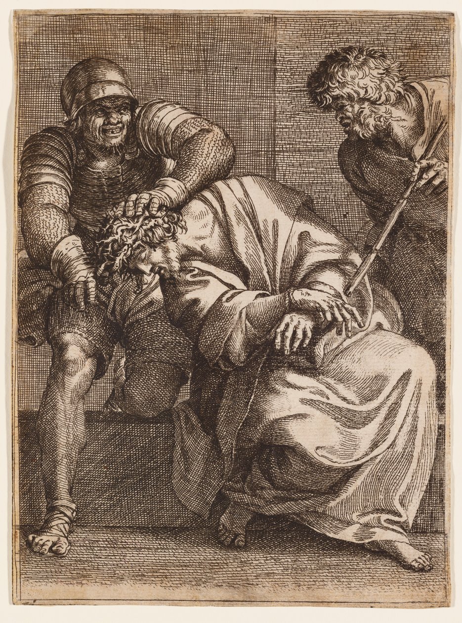 Kristus krönt med törnen av Annibale Carracci