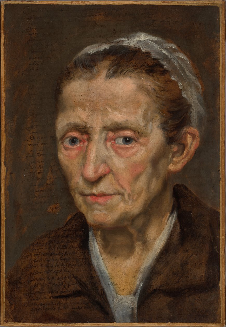 En kvinnas huvud av Annibale Carracci