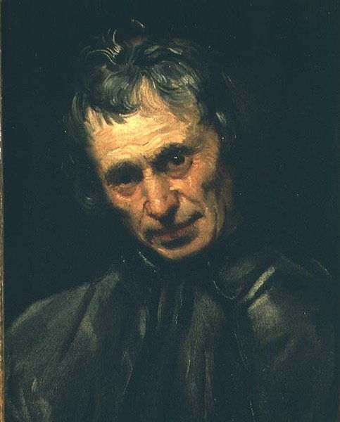 Huvudet av en gammal man av Annibale Carracci