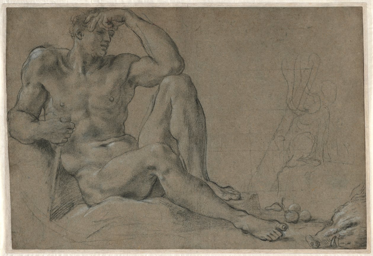 Hercules vilar (recto) av Annibale Carracci