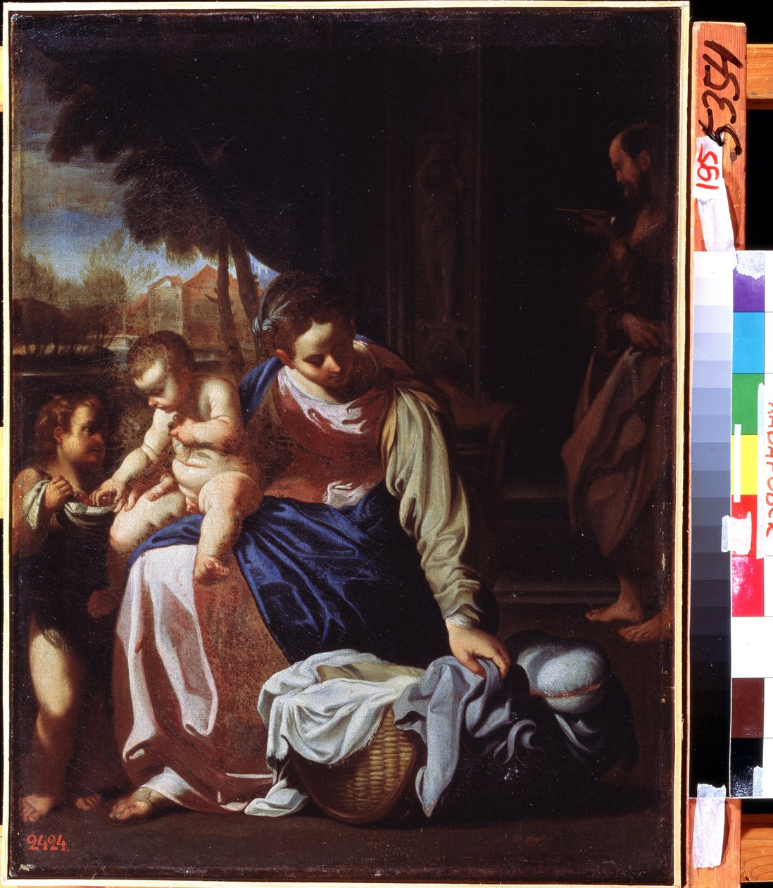 ""Den heliga familjen"" (Den heliga familjen) Målning av Annibale Carracci (Annibale Carracci) av Annibale Carracci