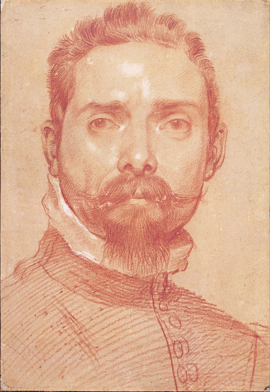 Manligt porträtt av Annibale Carracci