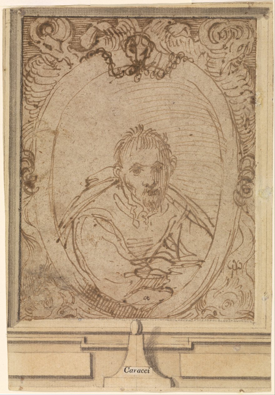 Självporträtt av Annibale Carracci