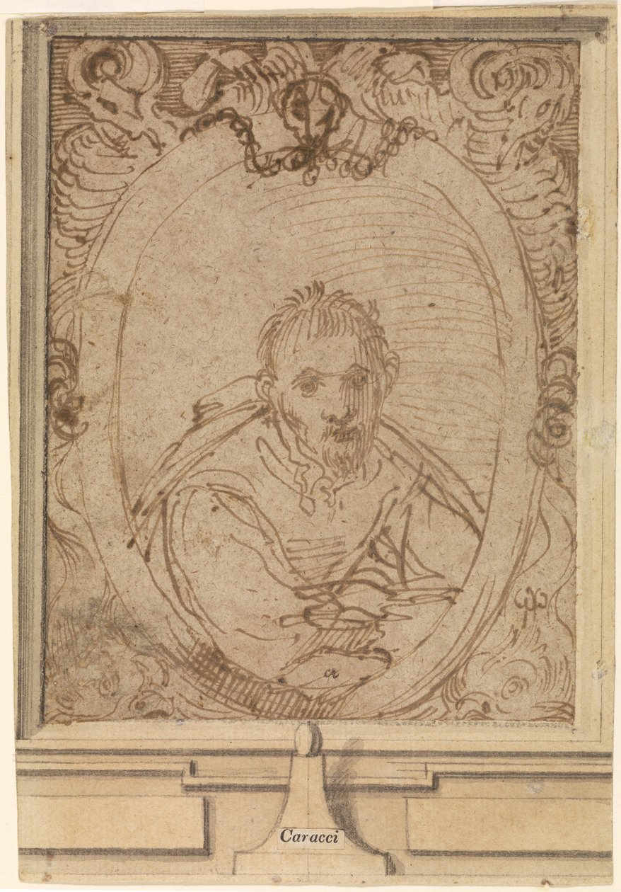 Självporträtt, 1580-tal av Annibale Carracci