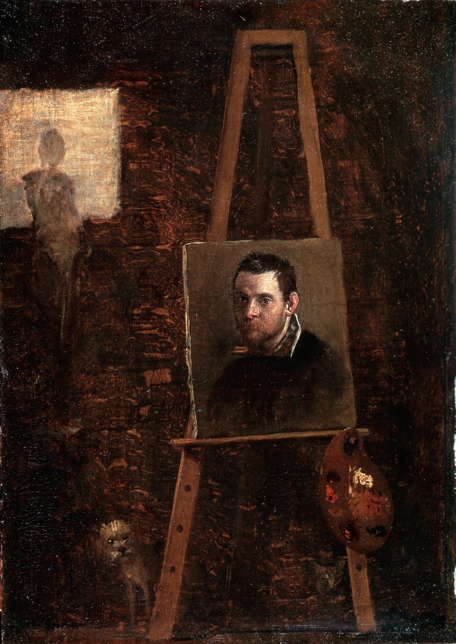 Självporträtt, c1604 av Annibale Carracci