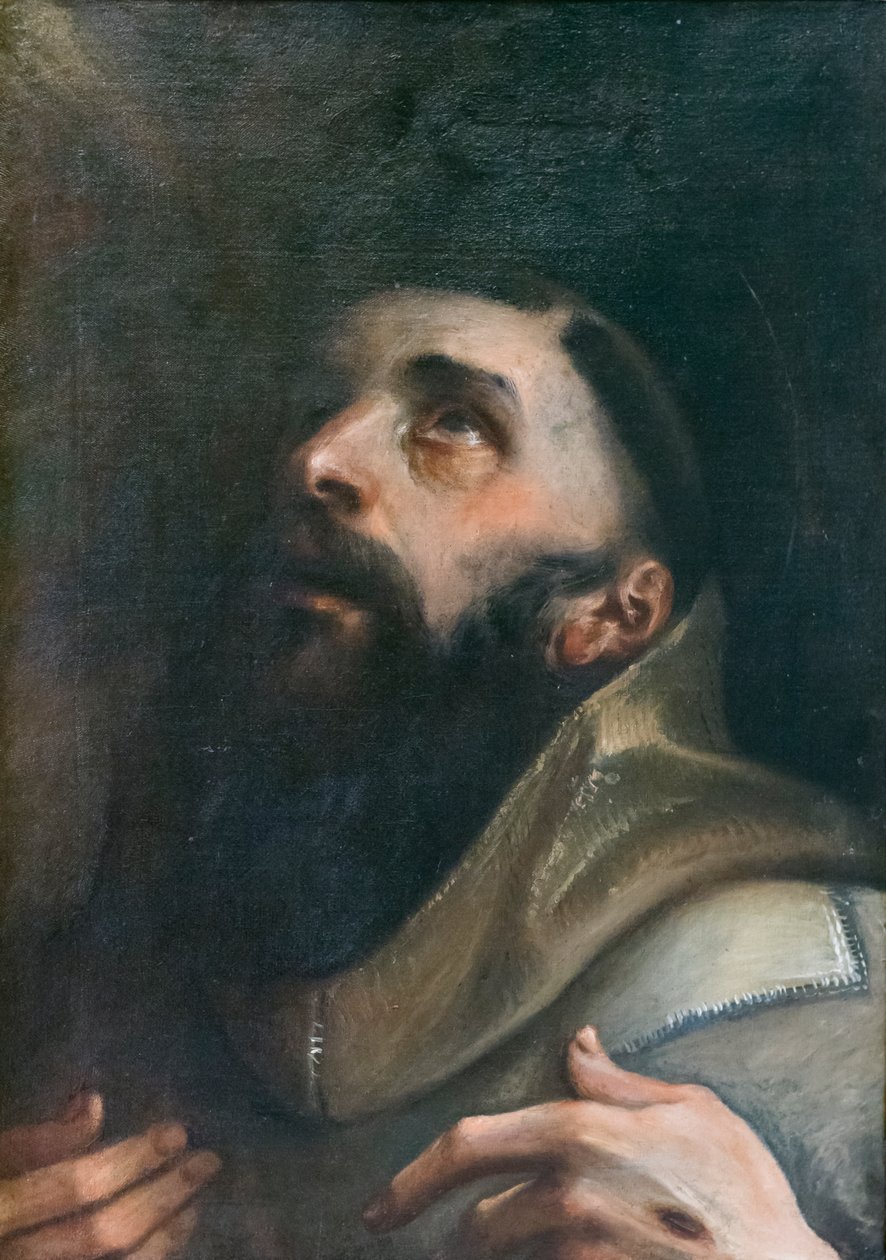 St Francis av Assisi av Annibale Carracci