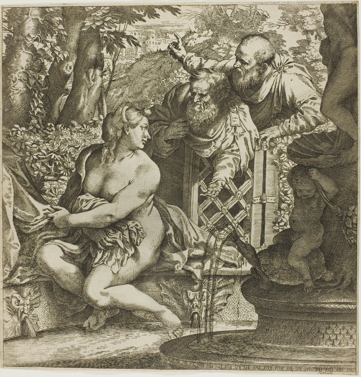 Susanna och de äldre av Annibale Carracci