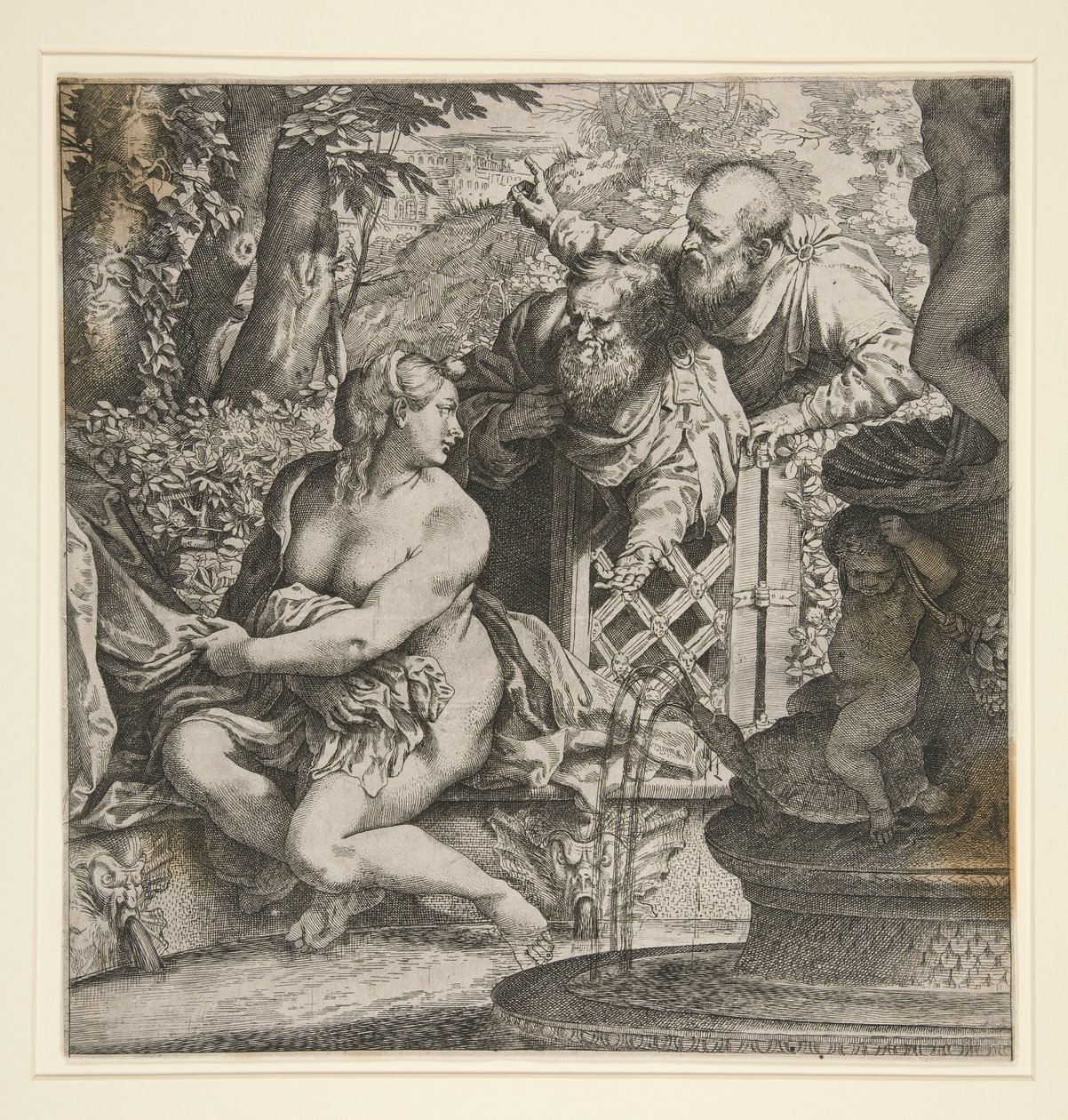 Susannah och de äldste av Annibale Carracci