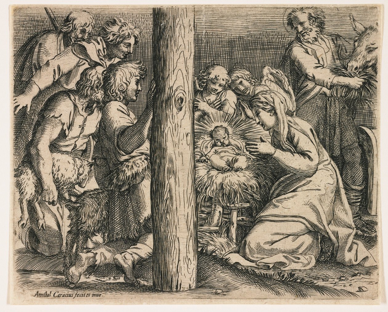 Herdarnas tillbedjan av Annibale Carracci
