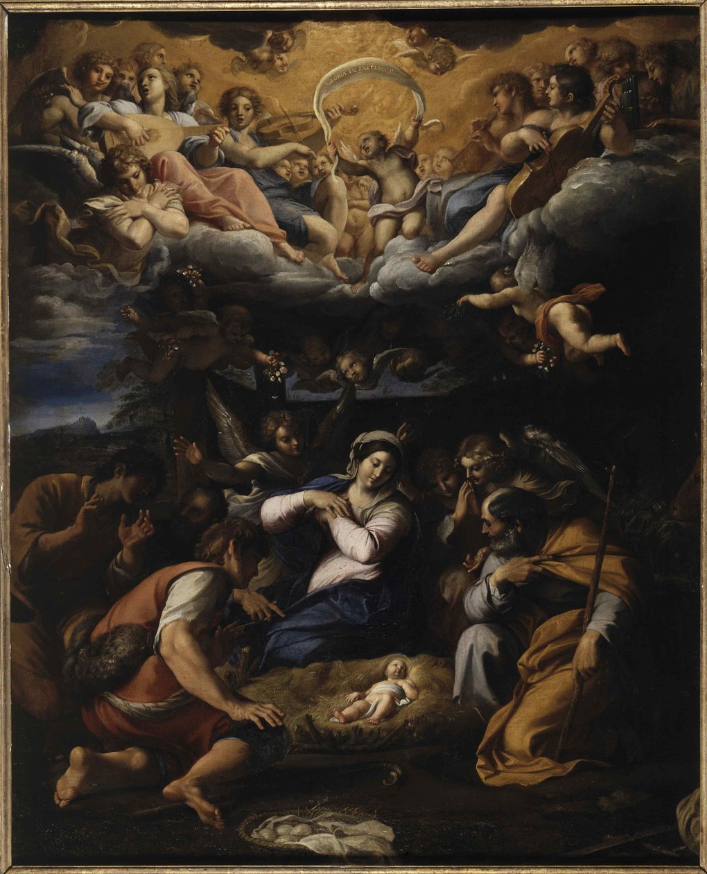 Herdarnas tillbedjan, ca. 1597. av Annibale Carracci