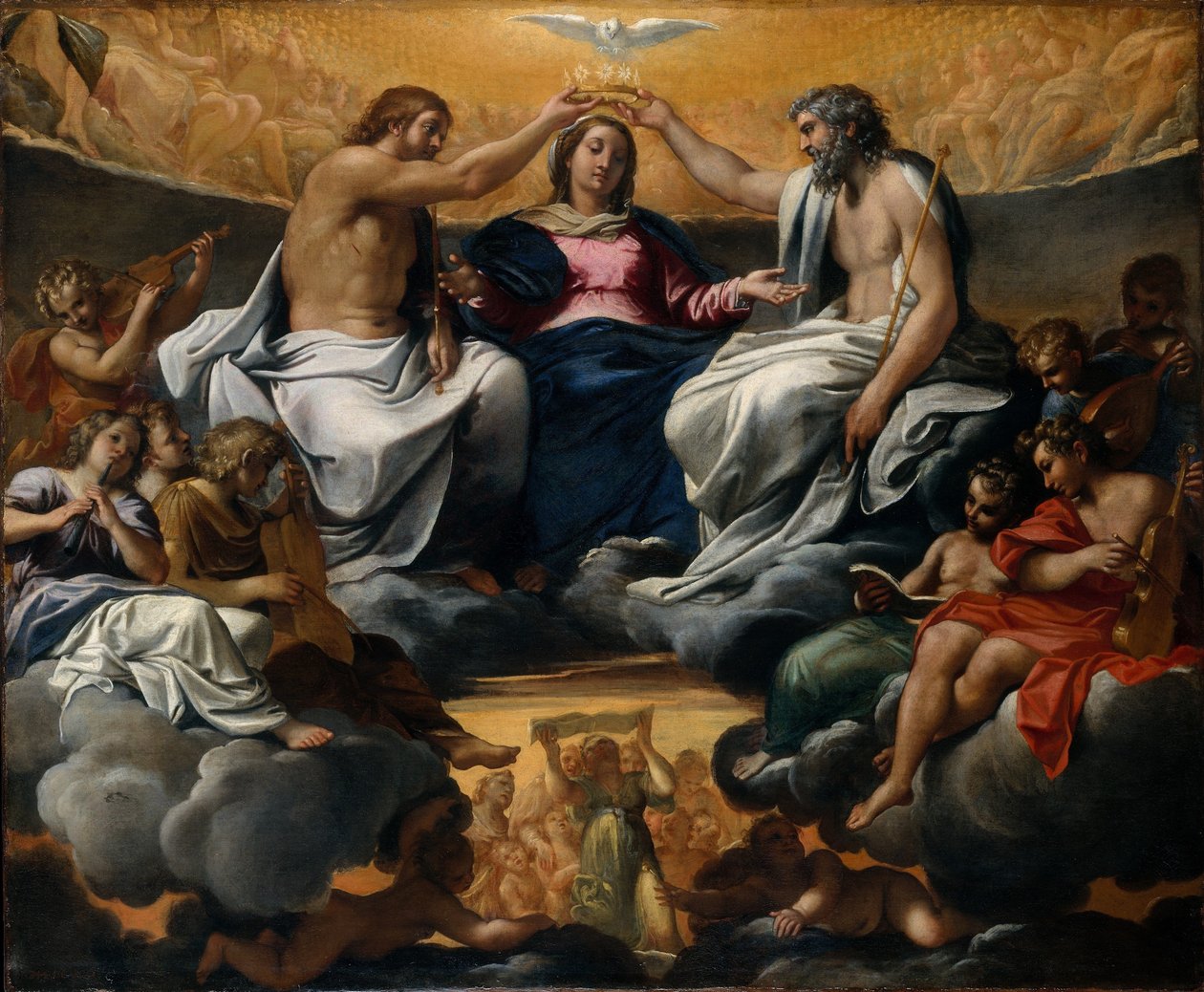 Kröningen av Jungfru Maria av Annibale Carracci