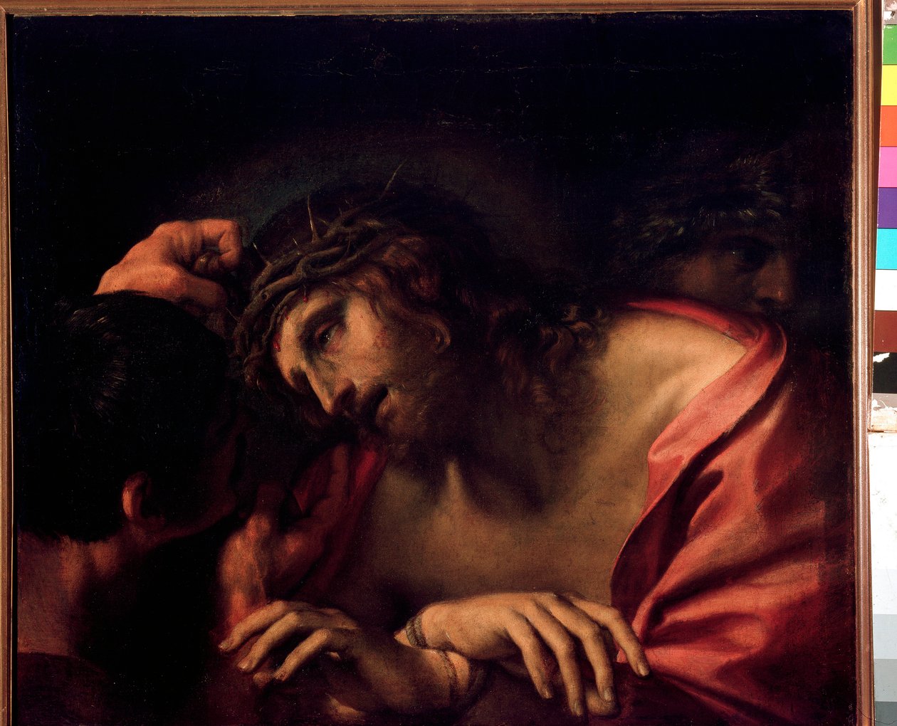 The Derision of Christ Målning av Annibale Carracci (Annibal Carrache av Annibale Carracci