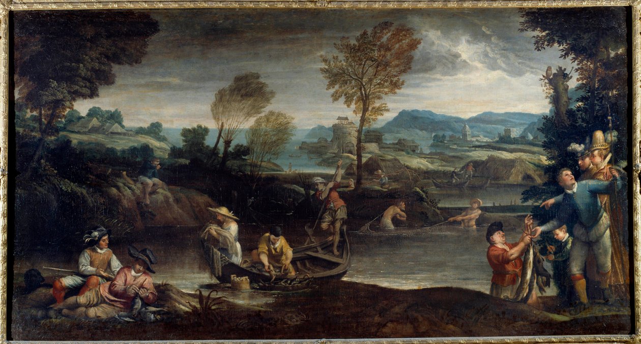 Fiskemålningen av Annibale Carracci eller Annibal Carrache av Annibale Carracci