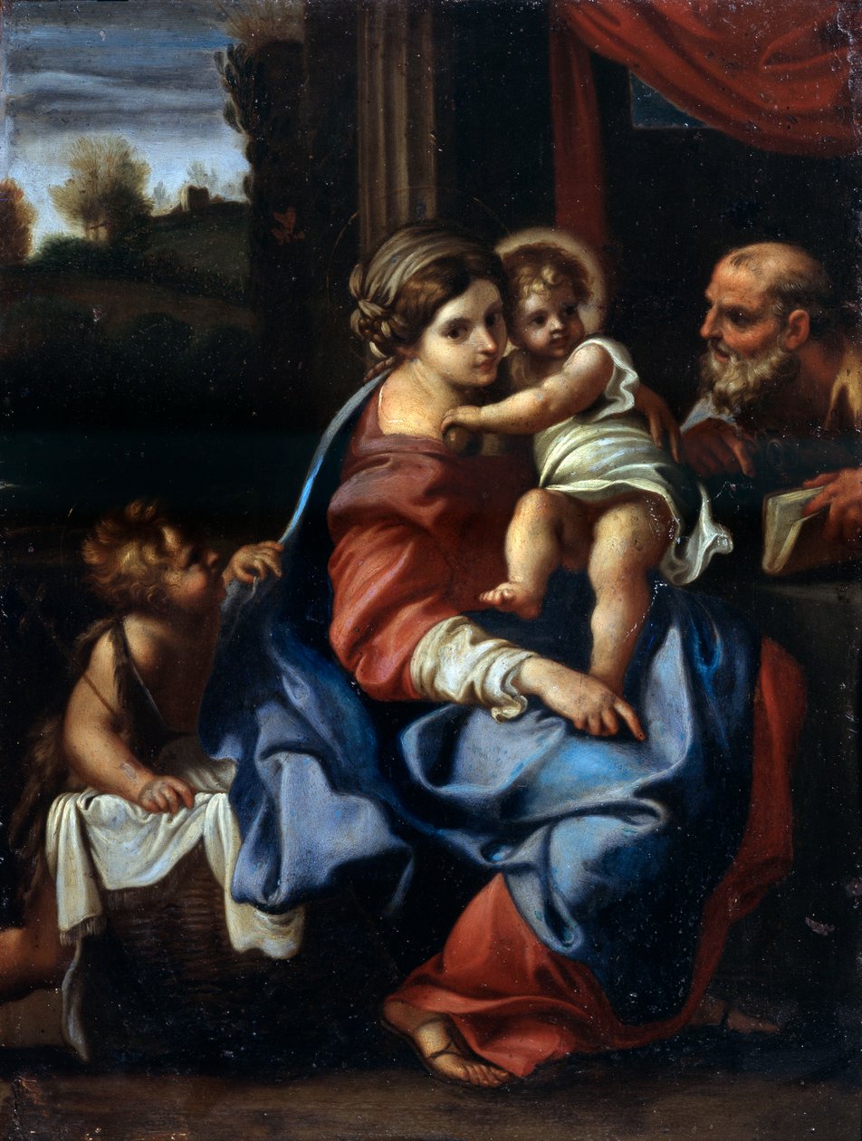 Den heliga familjen med Johannes Döparen som pojke, sent 1500- eller tidigt 1600-tal. av Annibale Carracci
