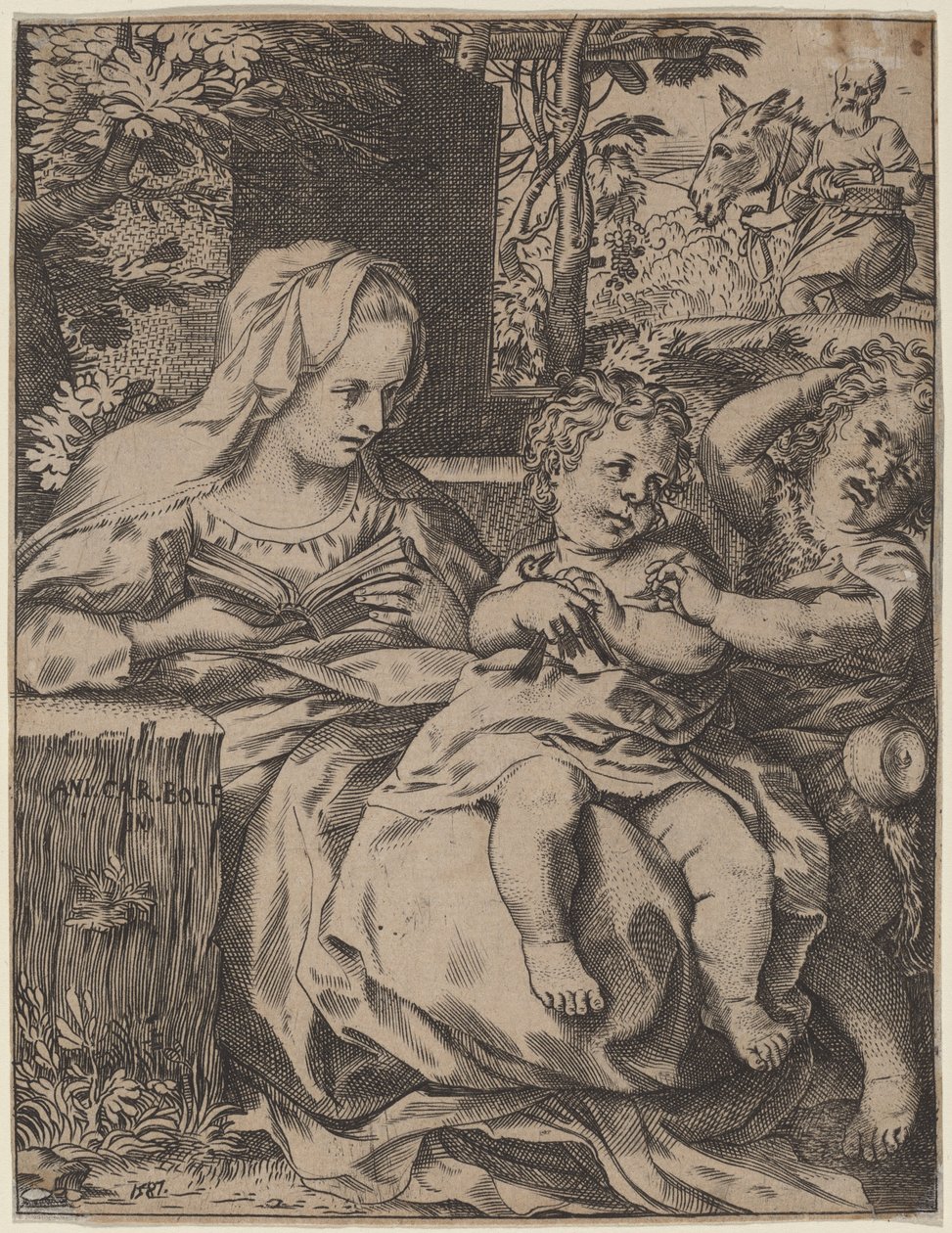 Svalans Madonna av Annibale Carracci