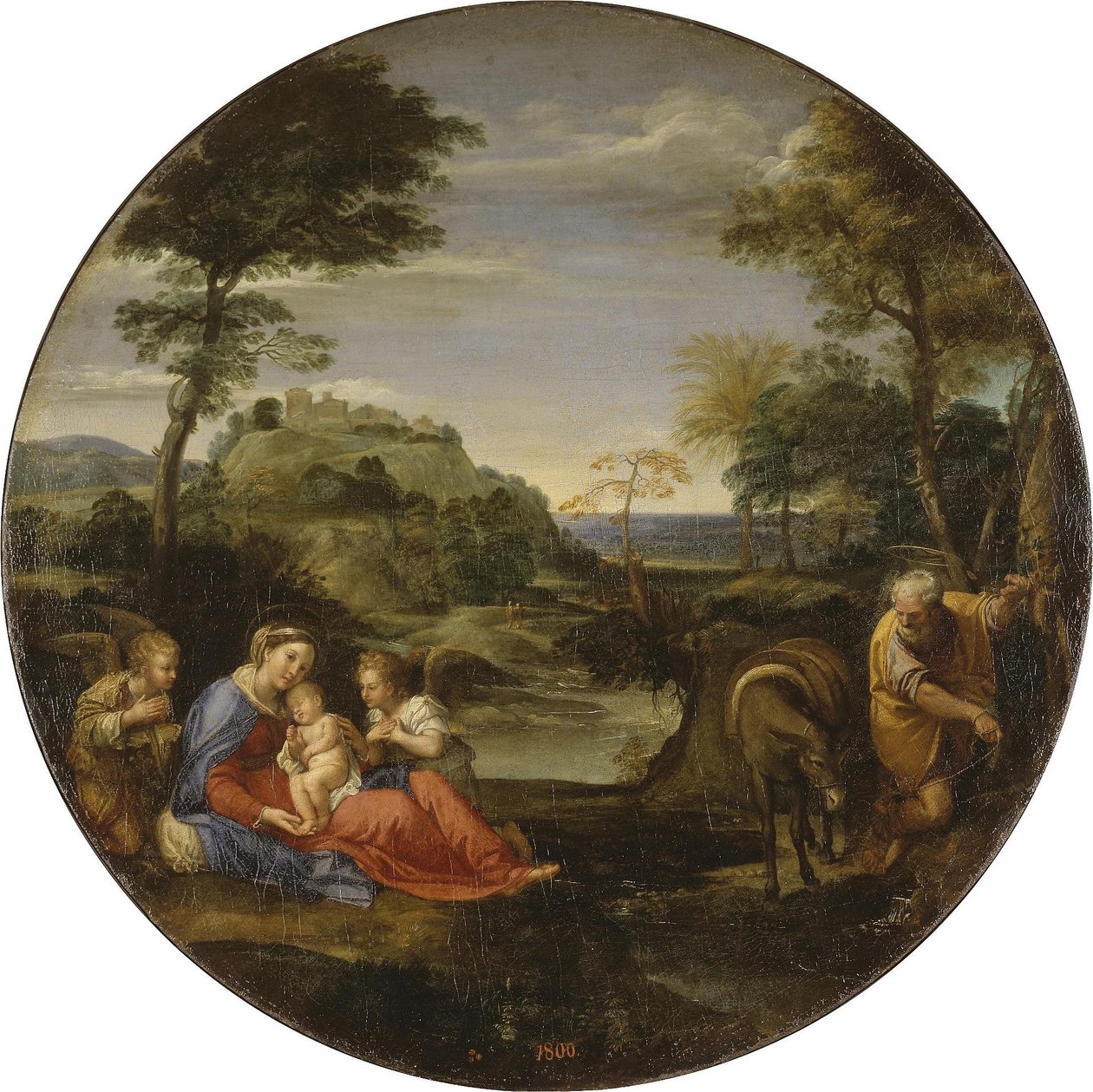Resten om "Flykten till Egypten av Annibale Carracci