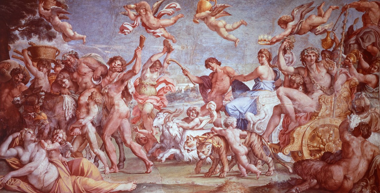 Bacchus och Ariadnes triumf av Annibale Carracci