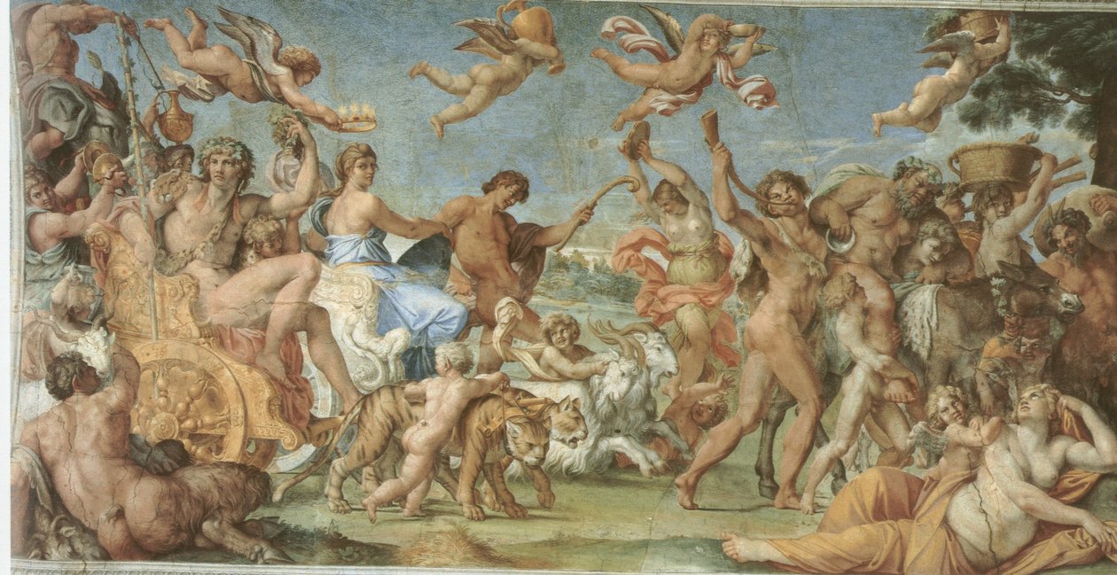 Bacchus och Ariadnes triumf av Annibale Carracci