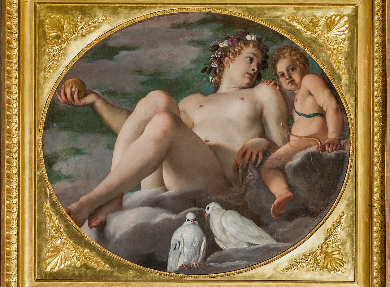 Venus och Amor av Annibale Carracci