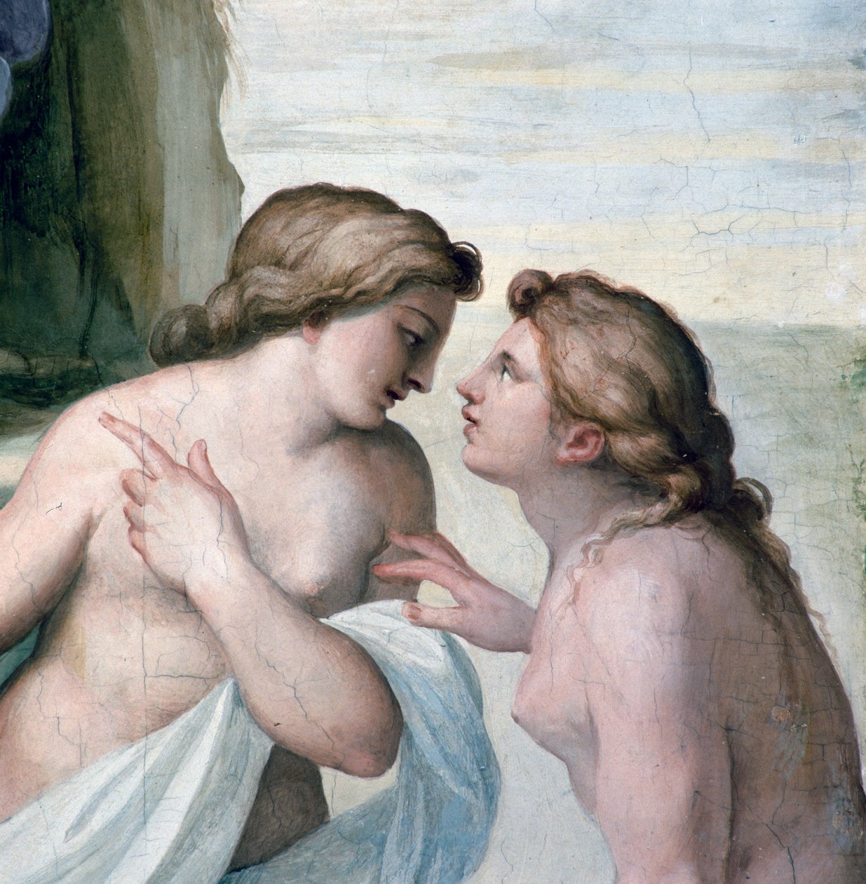 Venus och Mars, detalj från Sala dell