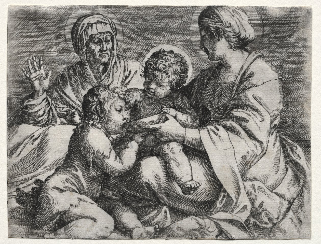 Virgin med skålen av Annibale Carracci